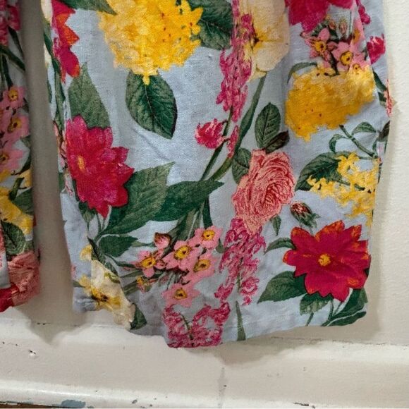NWT Old Navy Multicolored Floral Jumpsuit Womens XL Linen Blend Boho Cottagecore - Picture 11 of 15